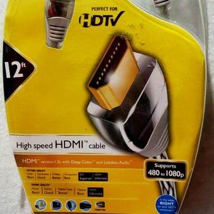 PHILIPS High Speed HDMI CABLE 12 ft M62810 24K Gold Plated Brand New.